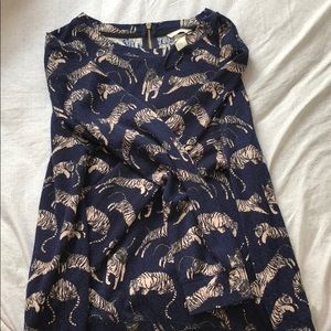 Blue, pink tiger sweater